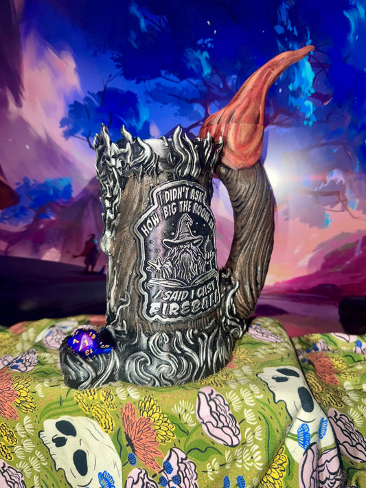 Fireball Wizard Dice Tower Can Holder